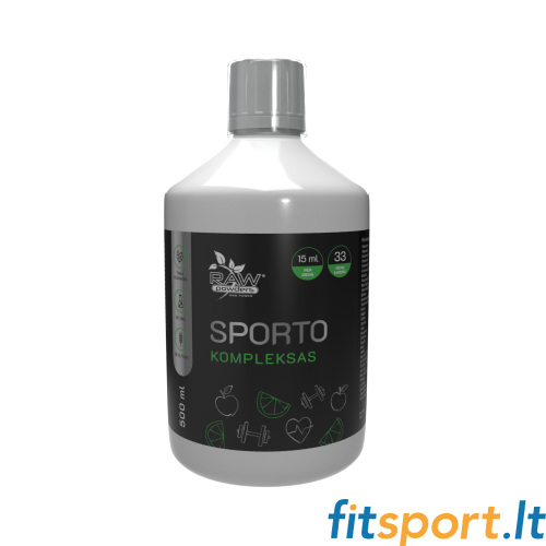 Raw Powders Sporto kompleksas 500ml (vitaminai, amino rūgštys ir augalinės medžiagos) 